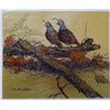 Image 1 : CANVAS COLORFUL BIRD SCENIC SERIGRAPH ONLY $25 SALE