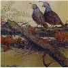 Image 2 : CANVAS COLORFUL BIRD SCENIC SERIGRAPH ONLY $25 SALE