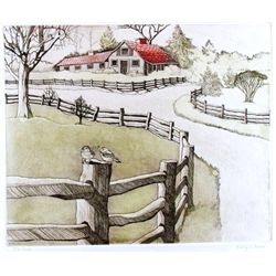 LOVE BIRDS WONDERFUL ETCHING COLORFUL LTD ED SALE