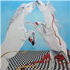 Image 2 : TWO HORSES ABSTRACT ART LTD ED ONLY $50