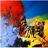 Image 2 : POP CANVAS TIGERS ORIGINAL ARTWORK SIGNED HUGE SALE