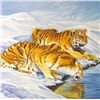 Image 2 : SIBERIEAN TIGERS LITHOGRAPH REALISTIC SIGNED LTD ED SALE