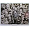 Image 1 : HOLLYWOOD STARS BLACK WHITE LITHOGRAPH SIGNED ARTIST PROOF