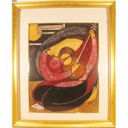 MUSICAL FIGURATIVE ABSTRACT LUHONG PRINT