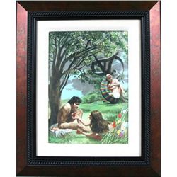 TEMPTATION OF ADAM GIFT FOR PASTOR CANVAS ART SALE