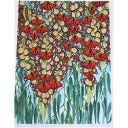 COLORFUL BUTTERFLY LTD ED ART ESTATE SALE