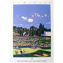LIQUIDATION YAMAGATA RYDER CUP GOLF POSTER SALE