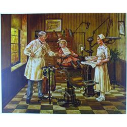 DENTIST'S OFFICE RARE DUBIN ORIGINAL COLLOTYPE LTD ED
