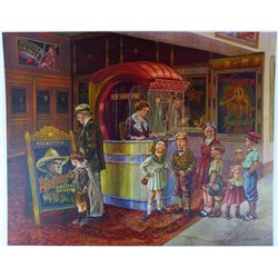 MATINEE RARE MOVIE THEME MEDIA THEATRE ROOM ART