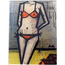 BIKINI BUFFET COLORED RARE LITHOGRAPH DEALER SALE