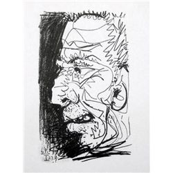 PORTAIT PABLO PICASSO RARE 1964 LIMITED EDITION ART