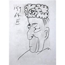 LINE DRAWING STYLE PICASSO LTD ED RARE 1964 COLLECTIBLE