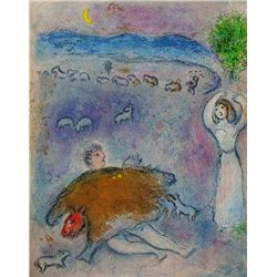 DANCER MARC CHAGALL FANTASTIC ORIGINAL LITHOGRAPH COLORFUL