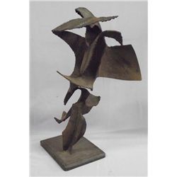 Vintage  Cast Iron Sculpture