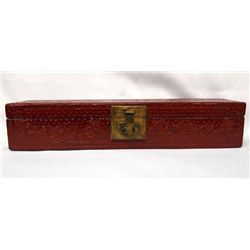 Chinese Painted & Lacquered Wood Storage Box