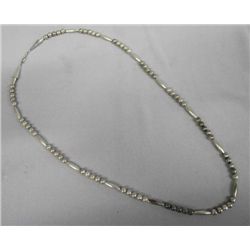 Navajo Sterling Silver Bead Necklace