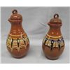 Image 3 : Troyan Pottery Condiment Set from Bulgaria