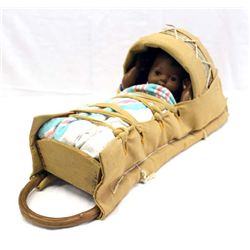 Chiricahua Apache Cradle Board With Doll