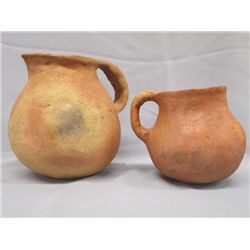 2 Pair Taos Micaceous Pottery Pitchers