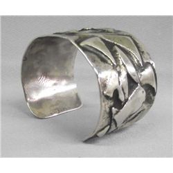 Heavy Navajo Sterling Silver Bracelet