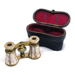 Opera Glasses Abalone Shell Case