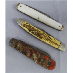 Vintage Pocket Knives/3 Pieces