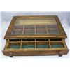 Image 2 : Antique Country Store Oak Display Case For Pen Nibs