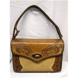 Mexican Hand Tooled Leather Purse