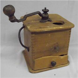 Antique Wooden Coffee Grinder