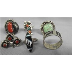 Collection Zuni Hopi Navajo Rings