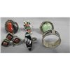 Image 1 : Collection Zuni Hopi Navajo Rings