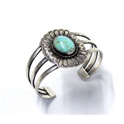 Vintage Navajo Sterling and Turquoise Bracelet