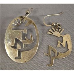 Navajo Sterling Kokopelli Earrings