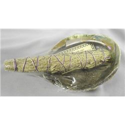 Native American Abalone Smudging Ceremonial Sage