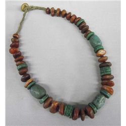 Tibetan Turquoise & Amber Necklace