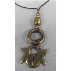 Navarro Brass Vertebrae Necklace