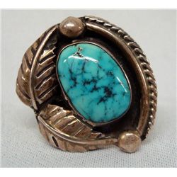 Navajo Sterling Silver Turquoise Ring