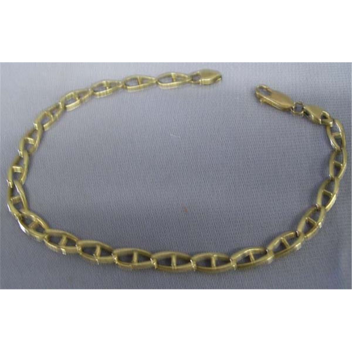 14k Gold Anchor Chain Link Bracelet