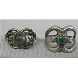 Vintage Navajo Silver Turquoise Rings