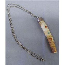 Shell Fetish Pendant Necklace