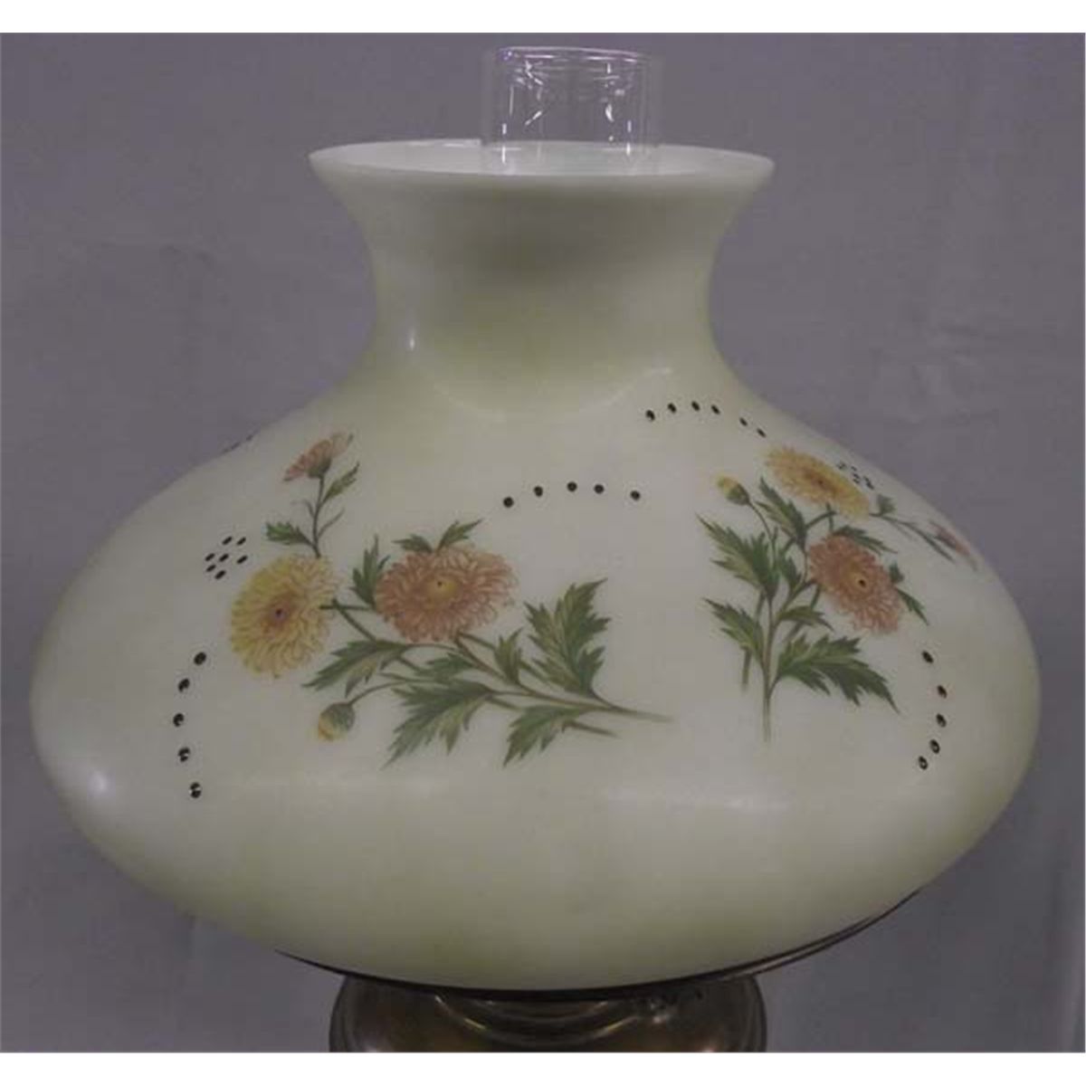 Antique Brass Oil Lamp Electric Conversion