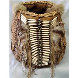 Birchbark Southwestern Basket with Breastplate