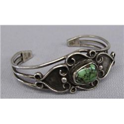 Navajo Sterling Silver & Turquoise Bracelet