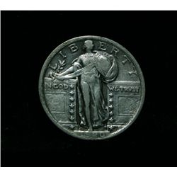 1920-p Standing Liberty 25c Grades vf