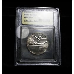 1992-p Olympic Commemorative Half Dollar graded ms70