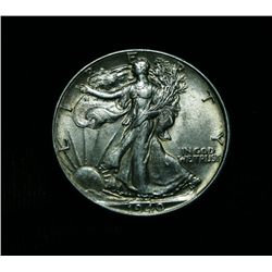 1940-p Walking Liberty 50c Grades Almost Uncirculated au58