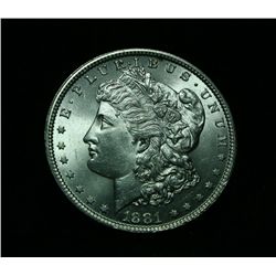 1881-p Morgan Dollar $1 Grades Uncirculated ms64/65