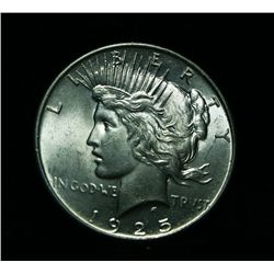 1925-p Peace Dollar Grades Choice Uncirculated ms64