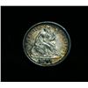 Image 1 : Rainbow Toned 1891-p Seated Liberty 10c grades Select Uncirculated ms62