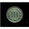 Image 2 : 1870 Three Cent Nickel 3c Grades au58